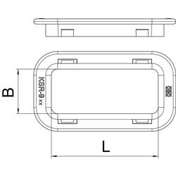 OBO Bettermann 6066712 montážní příslušenství (d x š) 58 mm x 20 mm 1 ks šedá