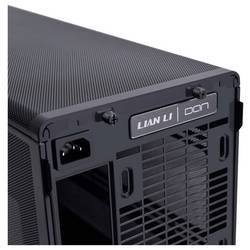 Lian Li Lian Li DAN Cases A3-mATX Wood Edition PC-Gehäuse, Micro-ATX - Walnuss, schwarz micro tower PC skříň, herní pouzdro, pouzdro černá