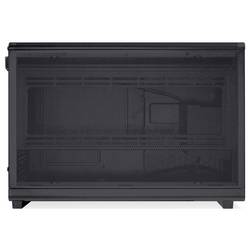 Lian Li Lian Li DAN Cases A3-mATX Wood Edition PC-Gehäuse, Micro-ATX - Walnuss, schwarz micro tower PC skříň, herní pouzdro, pouzdro černá