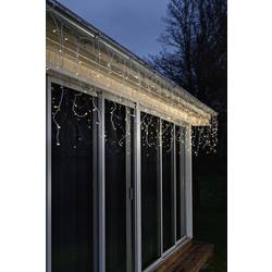 Konstsmide závěs LED venkovní 7 V 200 LED jantar Nastavitelná barva displeje, časoměřič, stmívatelné, se stmívacím senzorem, se spínačem