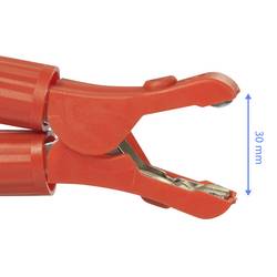 Krokosvorka max. 600 A / 30 V DC TRU COMPONENTS 600A, 736490, 600A/30 V/DC, červená