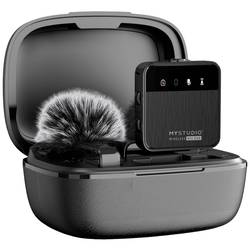nasazovací studiový mikrofon Easypix MyStudio® Wireless Mic Duo Druh přenosu:kabelový, bezdrátový vč. ochrany proti větru, vč. pouzdra na mikrofon