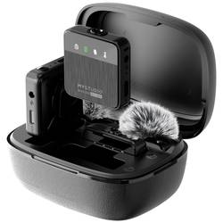 Easypix MyStudio® Wireless Mic Duo nasazovací studiový mikrofon Druh přenosu:kabelový, bezdrátový vč. ochrany proti větru, vč. pouzdra na mikrofon USB-C®