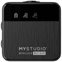 Easypix MyStudio® Wireless Mic Duo nasazovací studiový mikrofon Druh přenosu:kabelový, bezdrátový vč. ochrany proti větru, vč. pouzdra na mikrofon USB-C®