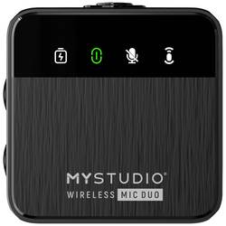 Easypix MyStudio® Wireless Mic Duo nasazovací studiový mikrofon Druh přenosu:kabelový, bezdrátový vč. ochrany proti větru, vč. pouzdra na mikrofon USB-C®