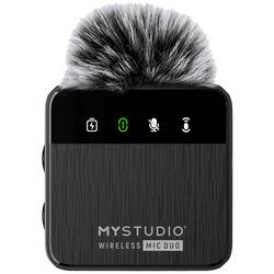Easypix MyStudio® Wireless Mic Duo nasazovací studiový mikrofon Druh přenosu:kabelový, bezdrátový vč. ochrany proti větru, vč. pouzdra na mikrofon USB-C®