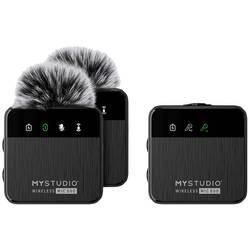 Easypix MyStudio® Wireless Mic Duo nasazovací studiový mikrofon Druh přenosu:kabelový, bezdrátový vč. ochrany proti větru, vč. pouzdra na mikrofon USB-C®