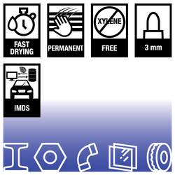 Markal DURA-INK BULLET TIP 96536 permanentní popisovač černá Vodotěsné: Ano