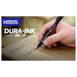 Markal DURA-INK DUAL TIP 96283 permanentní popisovač černá Vodotěsné: Ano