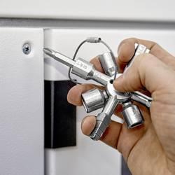 Knipex 00 11 01 Univerzální klíč KNIPEX TwinKey klíč od skříňového rozvaděče 1 ks