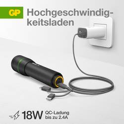 GP Nabíjecí kabel USB USB 2.0 USB-A zástrčka, Apple Lightning konektor, USB Micro-B zástrčka, USB-C ® zástrčka 1.00 m šedá GPCBCY1NGYUSB313