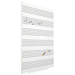 Rocada bílá popisovací tabule 6421R (š x v) 150 cm x 100 cm Signální bílá (RAL 9003) plastový vč. odkládací misky , formát na šířku nebo na výšku