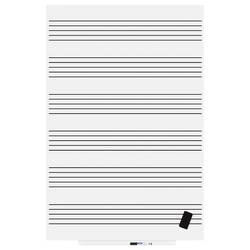 Rocada bílá popisovací tabule 6421R (š x v) 150 cm x 100 cm Signální bílá (RAL 9003) plastový vč. odkládací misky , formát na šířku nebo na výšku