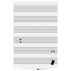 Rocada bílá popisovací tabule 6421R (š x v) 150 cm x 100 cm Signální bílá (RAL 9003) plastový vč. odkládací misky , formát na šířku nebo na výšku