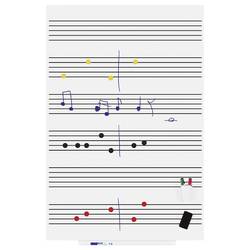 Rocada bílá popisovací tabule 6421R (š x v) 150 cm x 100 cm Signální bílá (RAL 9003) plastový vč. odkládací misky , formát na šířku nebo na výšku