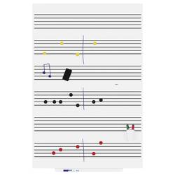 Rocada bílá popisovací tabule 6421R (š x v) 150 cm x 100 cm Signální bílá (RAL 9003) plastový vč. odkládací misky , formát na šířku nebo na výšku