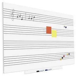 Rocada bílá popisovací tabule 6421R (š x v) 150 cm x 100 cm Signální bílá (RAL 9003) plastový vč. odkládací misky , formát na šířku nebo na výšku