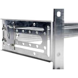 Digitus 483 mm (19“)-Hutschienenträger, 4HE montážní příslušenství upevnění pomocí šroubů, čelní , přední upevnění, pouzdro, montáž na lištu nevybavený