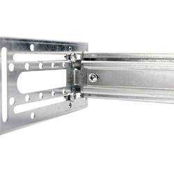 Digitus 483 mm (19“)-Hutschienenträger, 4HE montážní příslušenství upevnění pomocí šroubů, čelní , přední upevnění, pouzdro, montáž na lištu nevybavený