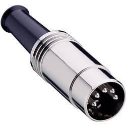 Lumberg 0131 04 DIN kruhový konektor zástrčka, rovná Pólů: 4 stříbrná 1 ks