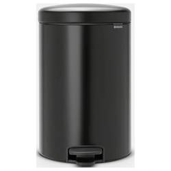 brabantia Newicon 114106 Pedálový odpadkový koš, 20 l, ocel, (Ø x v) 290 mm x 467 mm, černá, otevírání pedálem, 1 ks