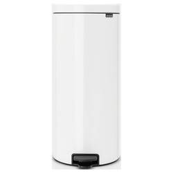 brabantia Newicon 11 17 85 Pedálový odpadkový koš, 30 l, ocel, (Ø x v) 293 mm x 679 mm, bílá, otevírání pedálem, 1 ks