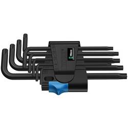 Wera 967 L/9 TORX® HF TORX sada klíčů T 8, T 9, T 10, T 15, T 20, T 25, T 27, T 30, T 40 9dílná