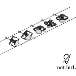 Paulmann Wire Systems 94434 kompletní lankový systém GU5.3 černá (matná), chrom