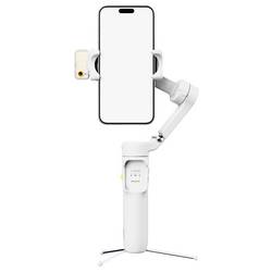 Hohem iSteady V3 Ultra WTH gimbal elektrický 1/4palcové bílá s Bluetooth, zabudovaná baterie, integrovaný stativ, vč. držáku smartphonu Zatížitelný do