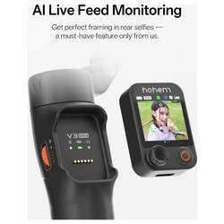 Hohem iSteady V3 Ultra WTH gimbal elektrický 1/4palcové bílá s Bluetooth, zabudovaná baterie, integrovaný stativ, vč. držáku smartphonu Zatížitelný do