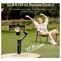 Hohem iSteady V3 Ultra WTH gimbal elektrický 1/4palcové bílá s Bluetooth, zabudovaná baterie, integrovaný stativ, vč. držáku smartphonu Zatížitelný do