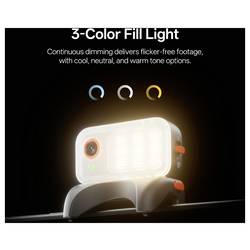 Hohem iSteady V3 Ultra WTH gimbal elektrický 1/4palcové bílá s Bluetooth, zabudovaná baterie, integrovaný stativ, vč. držáku smartphonu Zatížitelný do