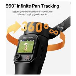 Hohem iSteady V3 Ultra WTH gimbal elektrický 1/4palcové bílá s Bluetooth, zabudovaná baterie, integrovaný stativ, vč. držáku smartphonu Zatížitelný do