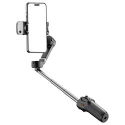 Hohem V3 BLK gimbal elektrický 1/4palcové černá s Bluetooth, zabudovaná baterie, integrovaný stativ, vč. držáku smartphonu