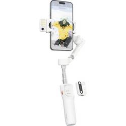 Hohem V3 WTH gimbal elektrický 1/4palcové bílá s Bluetooth, zabudovaná baterie, integrovaný stativ, vč. držáku smartphonu Zatížitelný do hmotnosti 300 g