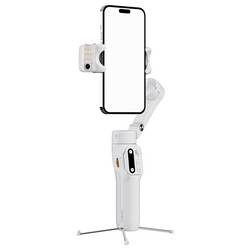 Hohem V3 WTH gimbal elektrický 1/4palcové bílá s Bluetooth, zabudovaná baterie, integrovaný stativ, vč. držáku smartphonu Zatížitelný do hmotnosti 300 g