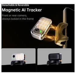 Hohem V3 WTH gimbal elektrický 1/4palcové bílá s Bluetooth, zabudovaná baterie, integrovaný stativ, vč. držáku smartphonu Zatížitelný do hmotnosti 300 g