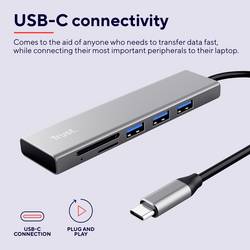Trust USB-C HUB & Chipkartenleser čtečka čipových karet