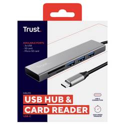 Trust USB-C HUB & Chipkartenleser čtečka čipových karet