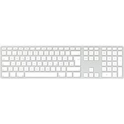 Matias FK416DCS-DE Wireless USB-C® Keyboard for Mac bezdrátový klávesnice německá, QWERTZ, Macintosh stříbrná