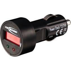 Ansmann PowerCheck12/24V-bl automobilový voltmetr 24 V, 12 V 7.000 cm x 3.200 cm x 3.200 cm x 7.000 mm