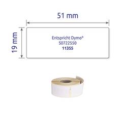 Avery-Zweckform etikety v roli kompatibilní náhradní DYMO 11355, S0722550 19 x 51 mm papír bílá 500 ks přemístitelné univerzální etikety AS0722550