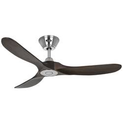 CasaFan ECO GENUINO 122 BN-NB stropní ventilátor 11.3 W (Ø x v) 1220 mm x 280 mm chrom s dálkovým ovládáním, vhodný i pro zimní provoz