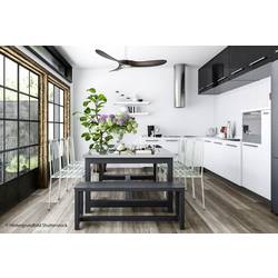 CasaFan ECO GENUINO 122 MW-NB stropní ventilátor 11.3 W (Ø x v) 1220 mm x 280 mm bílá (matná) s dálkovým ovládáním, vhodný i pro zimní provoz