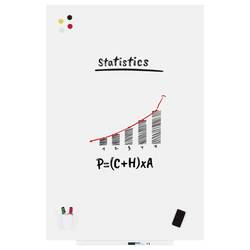 Rocada bílá popisovací tabule 6421MATT (š x v) 150 cm x 100 cm Signální bílá (RAL 9003) plastový vč. odkládací misky , formát na šířku nebo na výšku