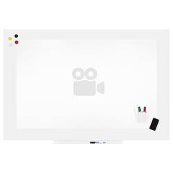 Rocada bílá popisovací tabule 6421MATT (š x v) 150 cm x 100 cm Signální bílá (RAL 9003) plastový vč. odkládací misky , formát na šířku nebo na výšku