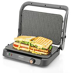 arzum AR2001 toustovač indikátor, funkce grilování, nepřilnavý povlak stříbrná