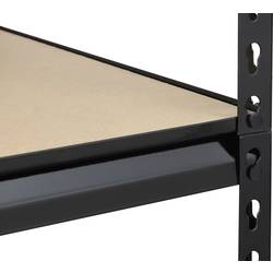 TOOLCRAFT 1530556 regál na těžké předměty, kov, MDF, dřevěná podlaha, antracit/černá