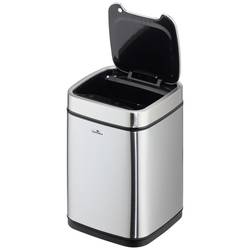 Durable 342023 342023 odpadkový koš, 6, nerezová ocel, (š x v x h) 210 x 315 x 210 mm, stříbrná, otevírání víka one-touch, 1 ks
