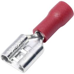 TRU COMPONENTS T1904C040 sortiment plochých zásuvek Šířka zástrčky: 2.80 mm Tloušťka konektoru: 0.80 mm 180 ° částečná izolace červená 25 ks